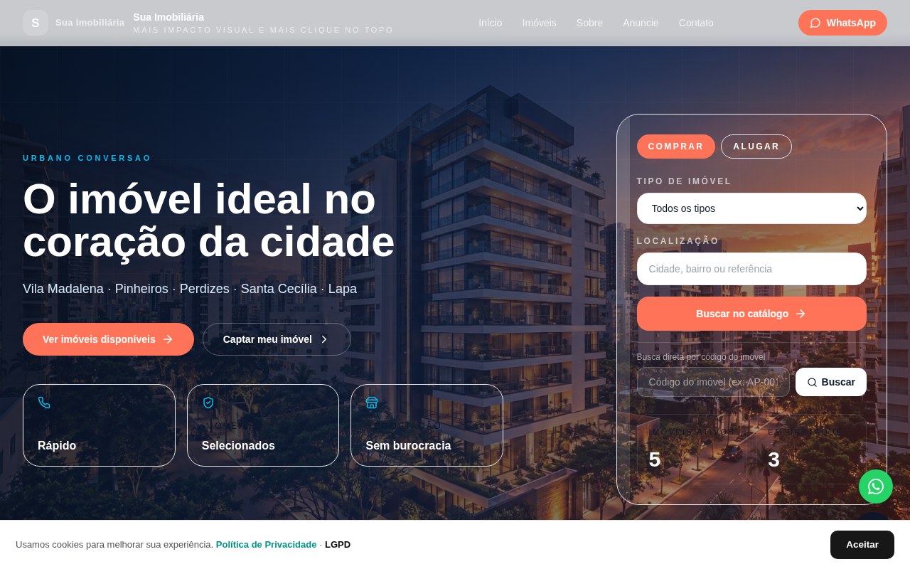 Prévia Urbano Conversão